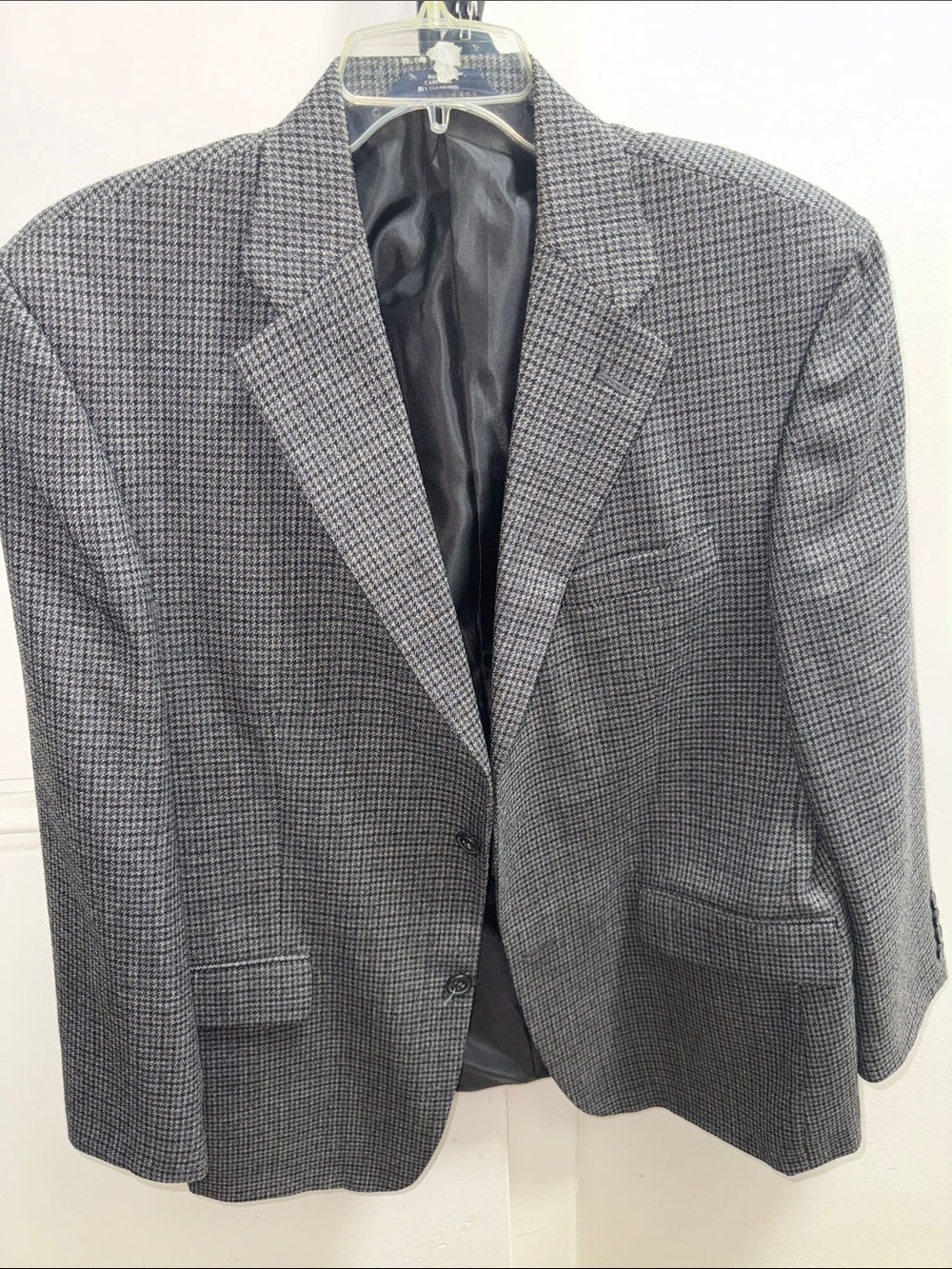 Haggar Gray Houndstooth Sport Coat